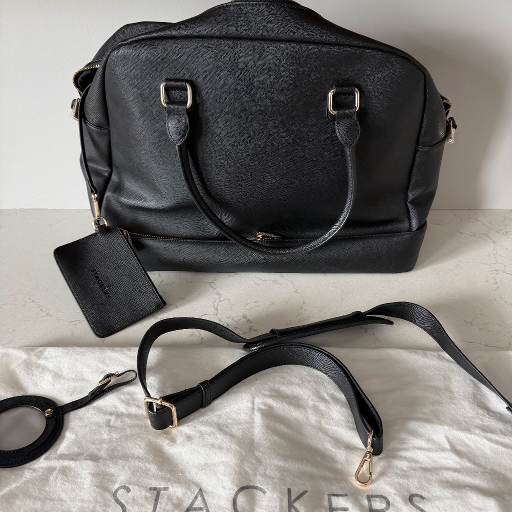 Stackers Travel or Overnight Bag Black